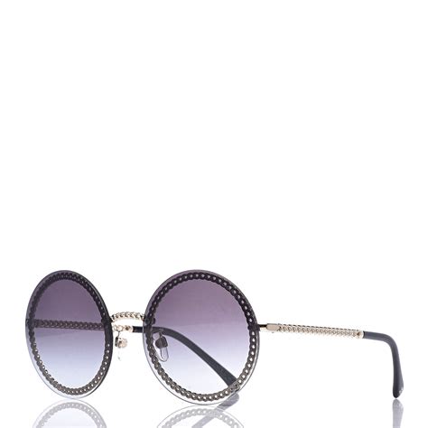 john lewis sunglasses chanel|Chanel round sunglasses with chain.